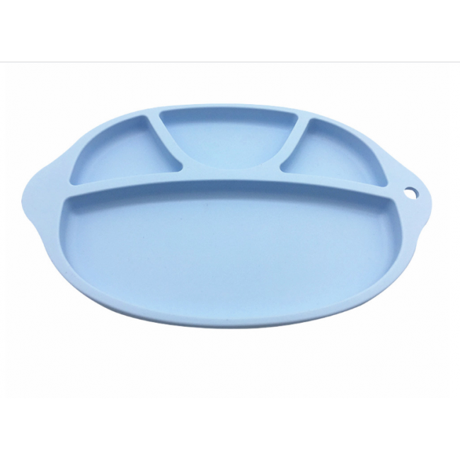 High Suction Silica Gel Divided Plates Silicone Kids Plate